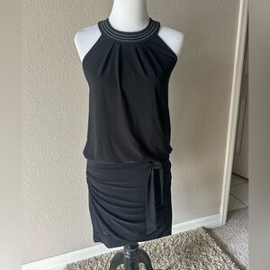 White House Black Market. Elegant Black Halter Dress.Small